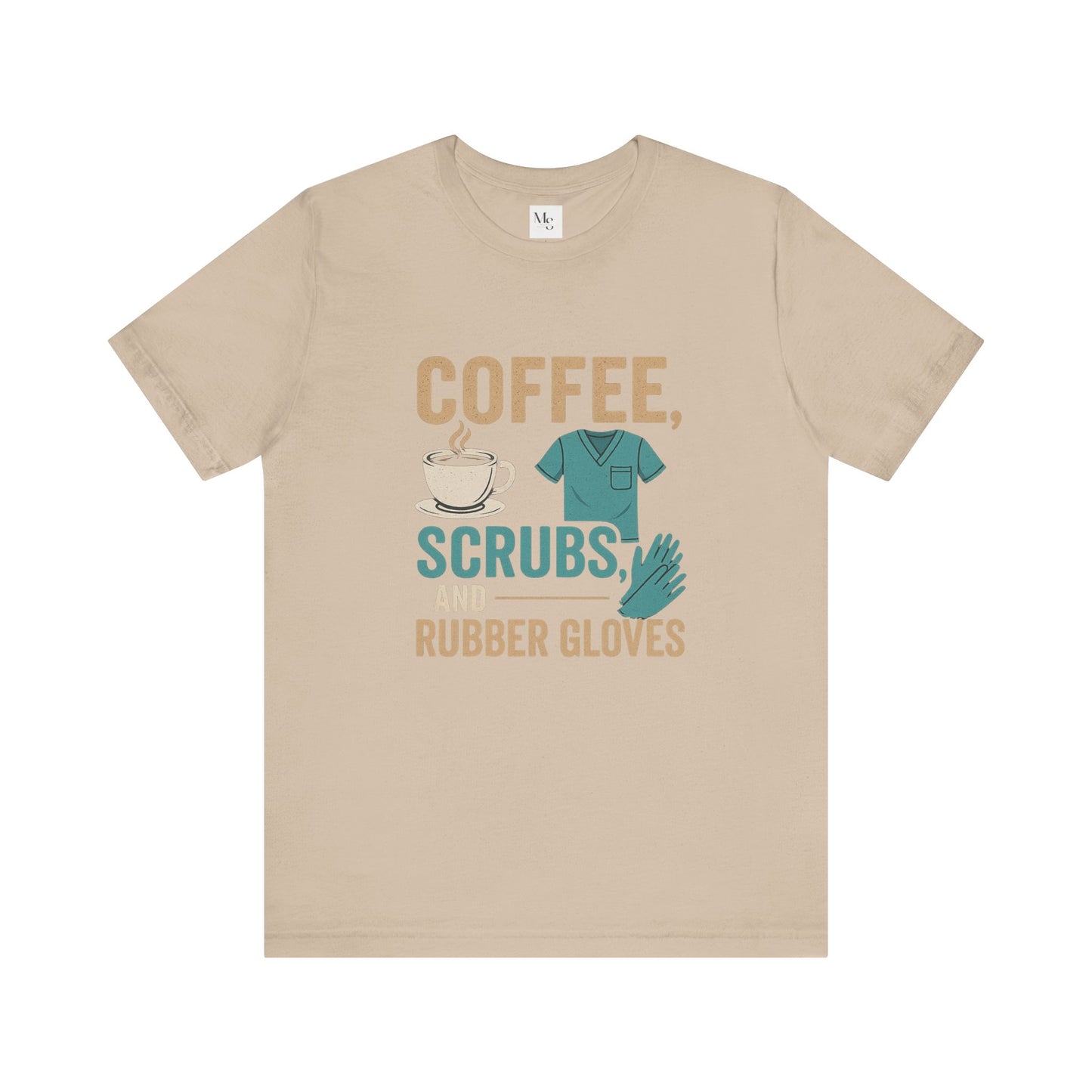 Coffee, scrubs and rubber gloves
