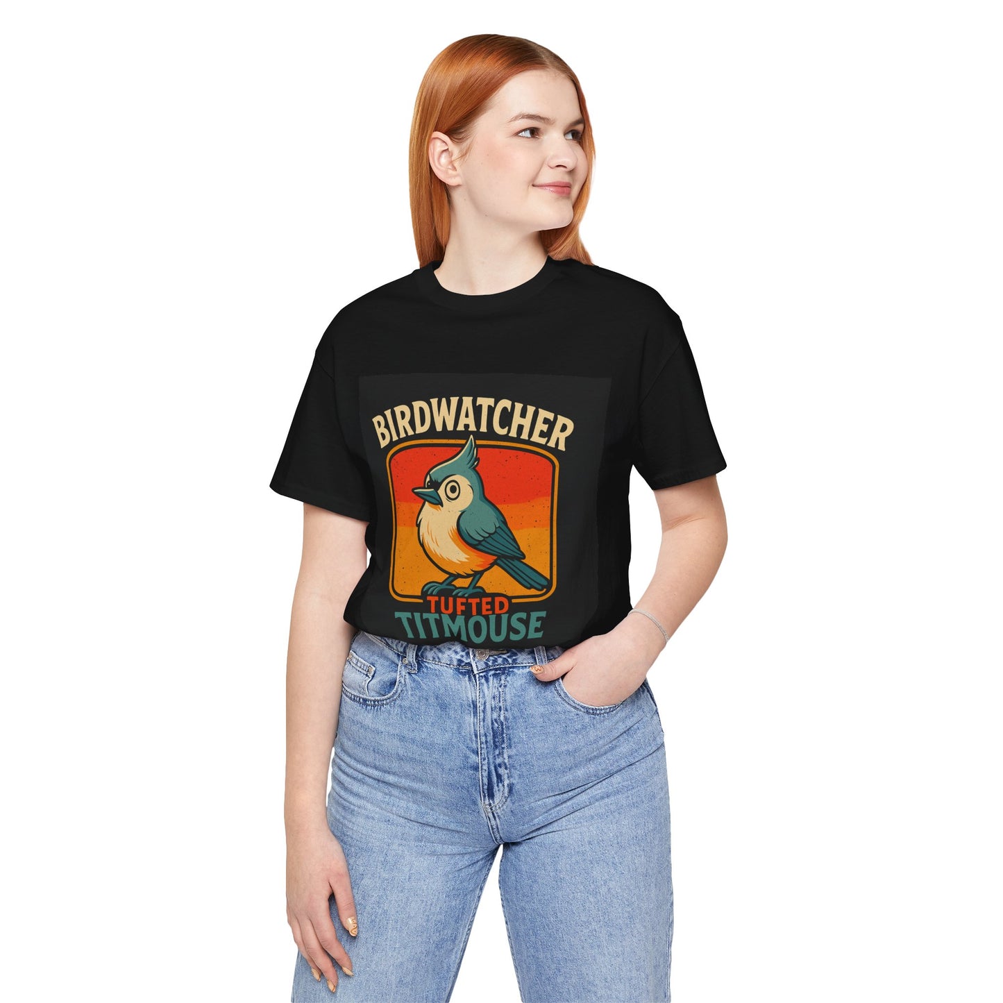 Tufted Titmouse Birdwatching T-Shirt β Cute Bird Lover Tee | Nature-Inspired Gift for Birders | Unisex Birding Shirt