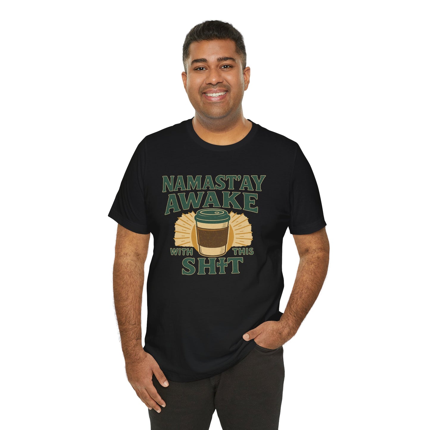 Namast'ay Awake Coffee Tee