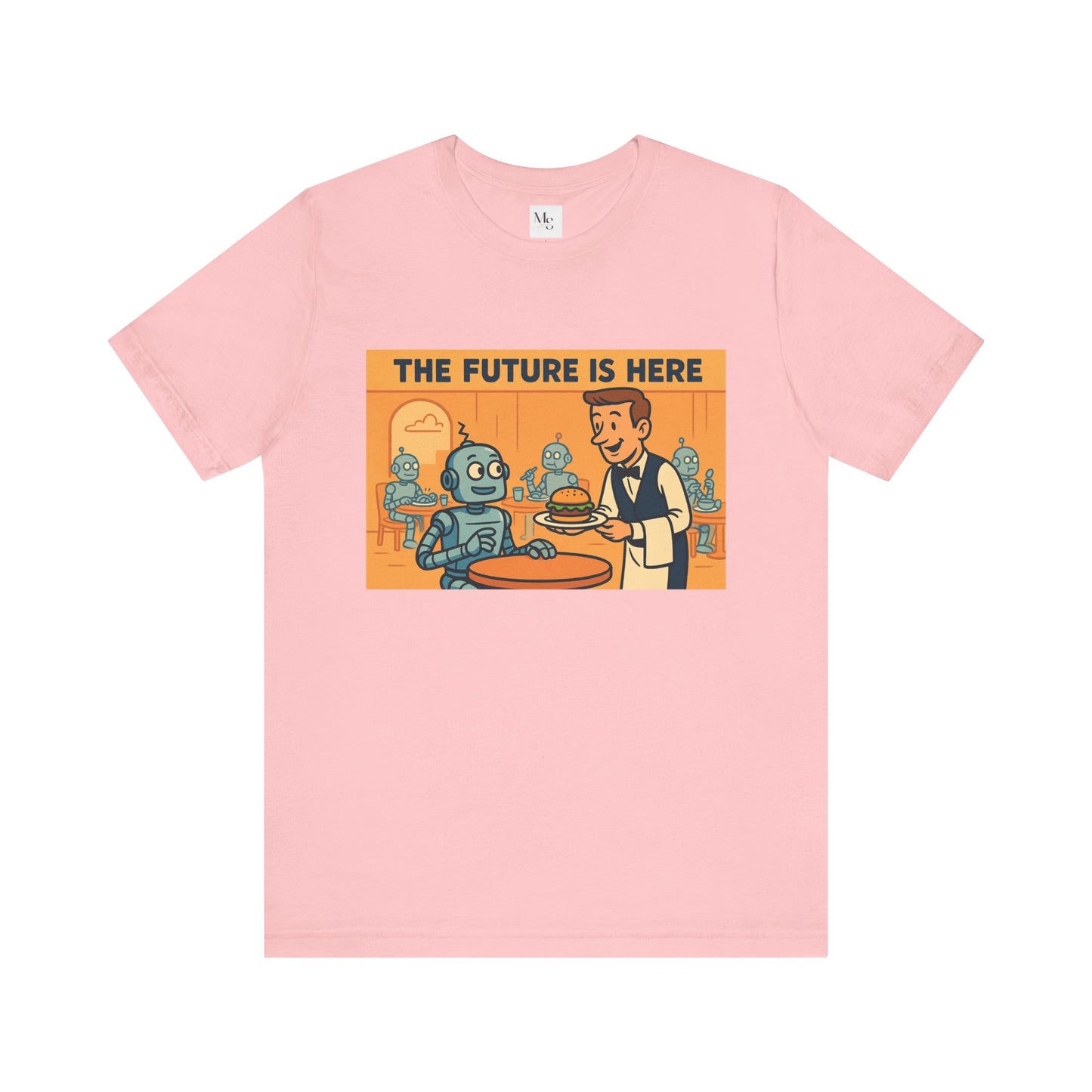 Retro Robot Graphic Tee - 'The Future is Here'