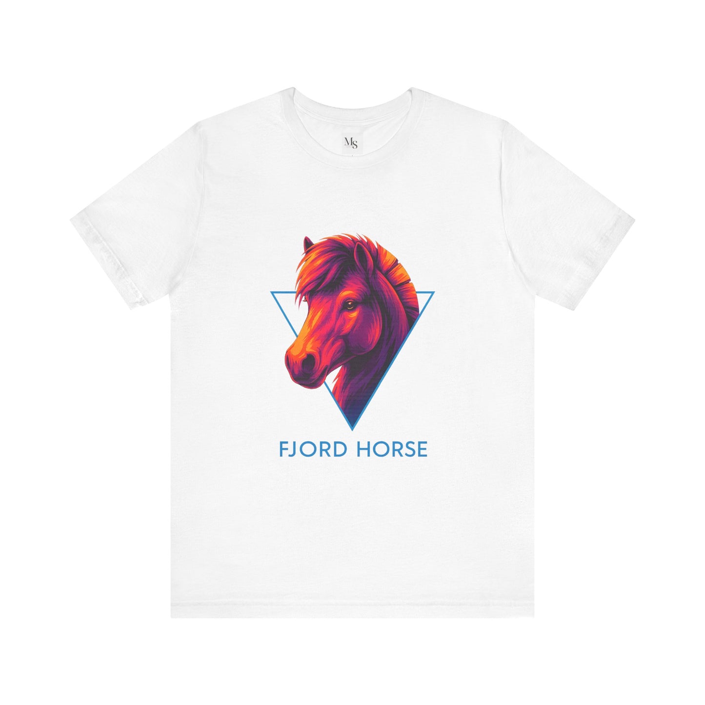 Fjord Neon Horse Tee – 80s Style Neon Graphic Fjord Horse T‑Shirt Gift