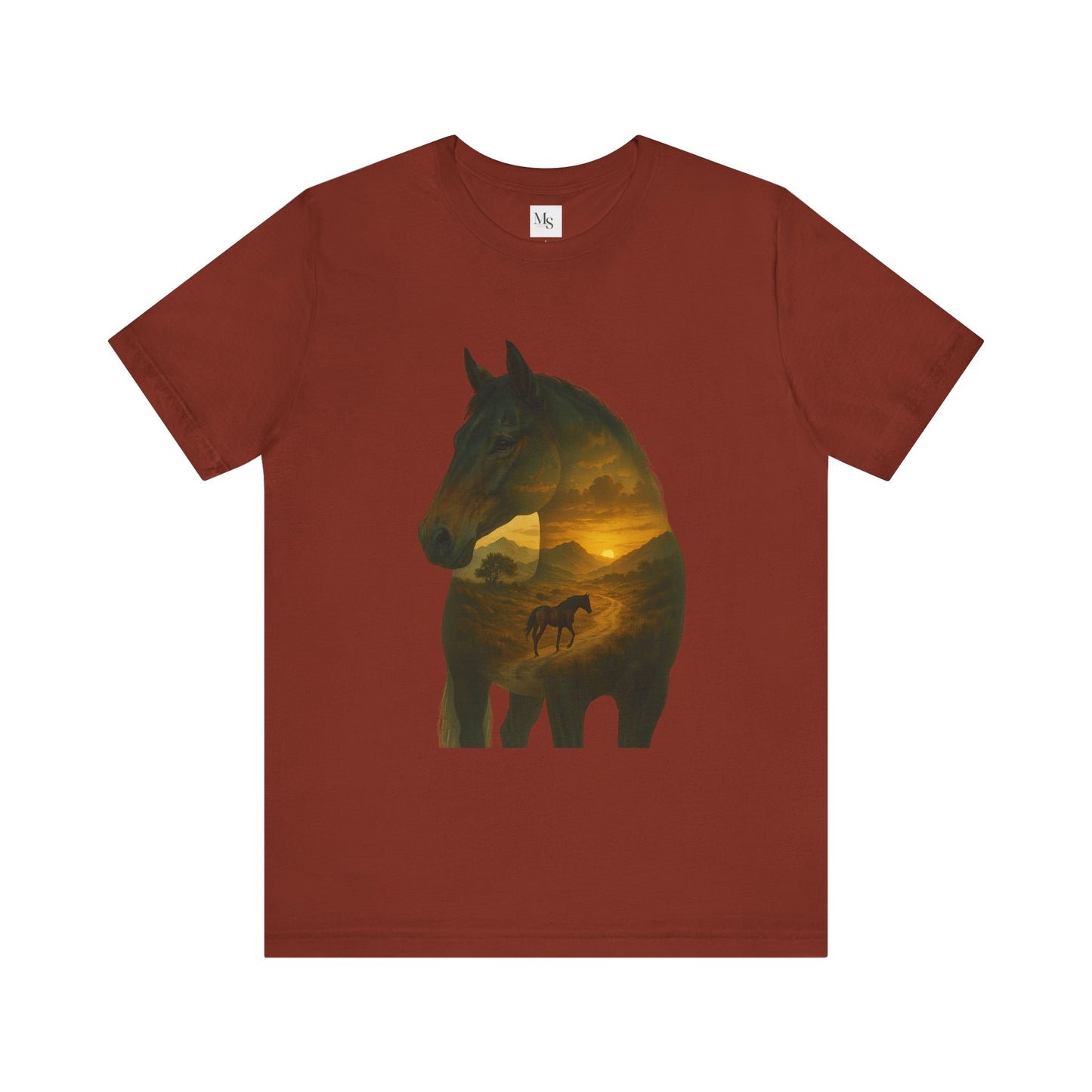 Warmblood horse- shilouette tee