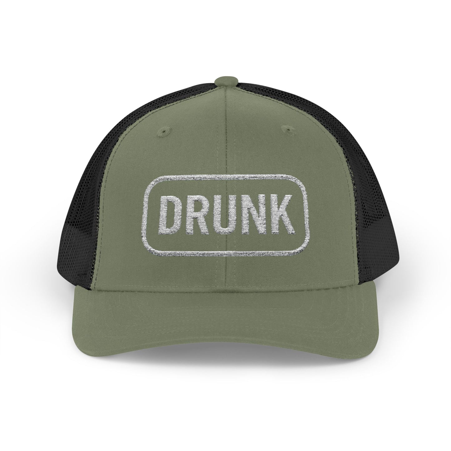 Drunk Embroidered Trucker Hat – Funny Party Cap | Adjustable Mesh Back | Novelty Gift for Adults