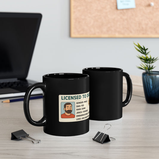 #1 Dad Mug – Licensed to Dad | Funny Father's Day Coffee Cup | Novelty Gift for Dad's Birthday
