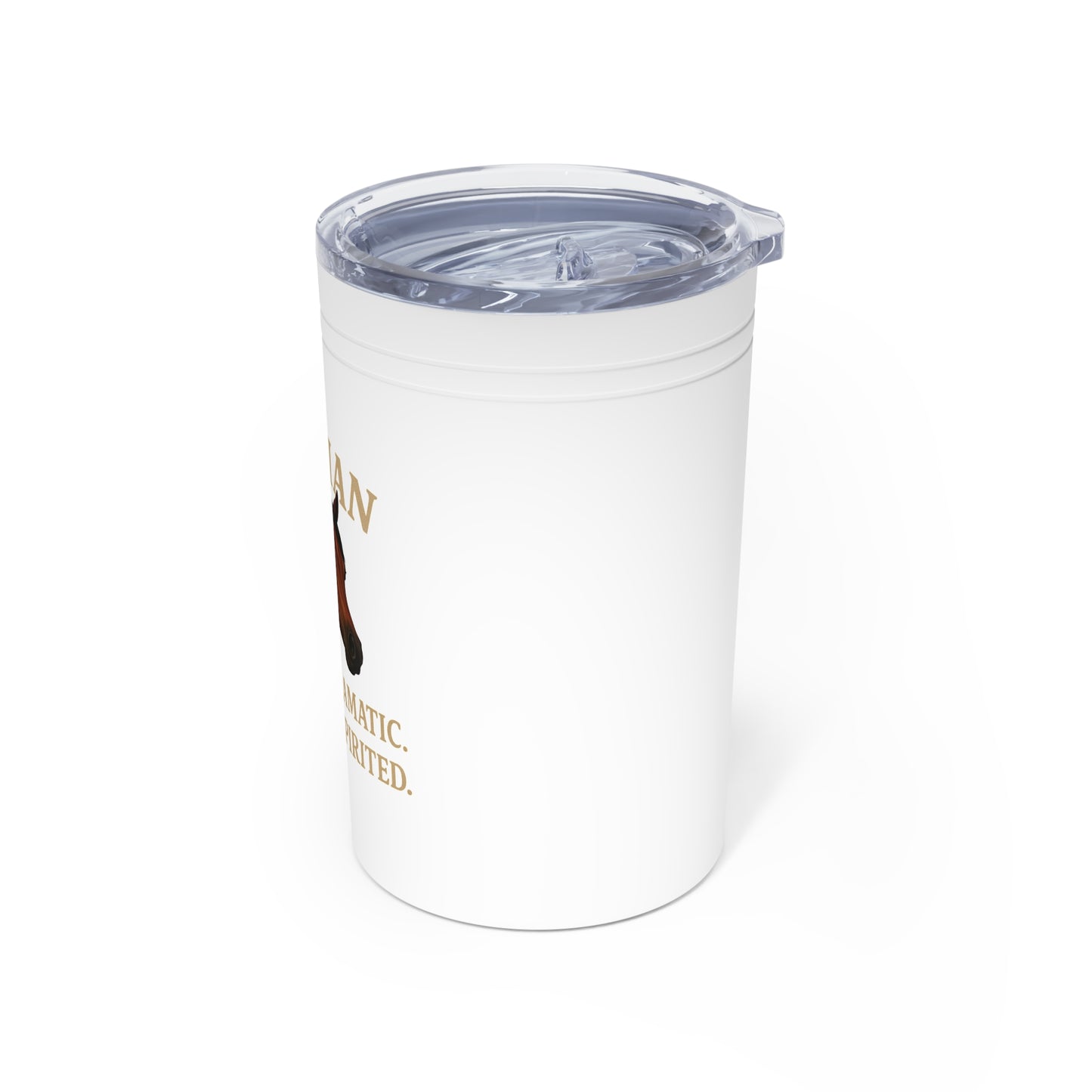 Arabian Horse Themed Tumbler | Spirited Horse Lover Gift | 11oz Insulated Travel Mug | Equestrian Accessory | Cool Gift for Horse Owners