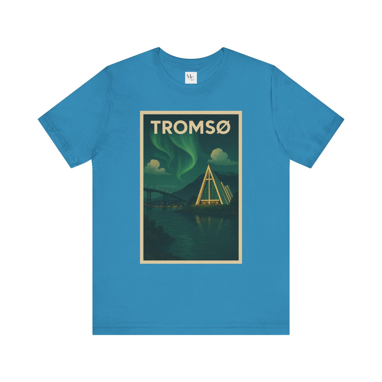 Tromsø Aurora Night Tee – Unisex Northern Lights Graphic Shirt