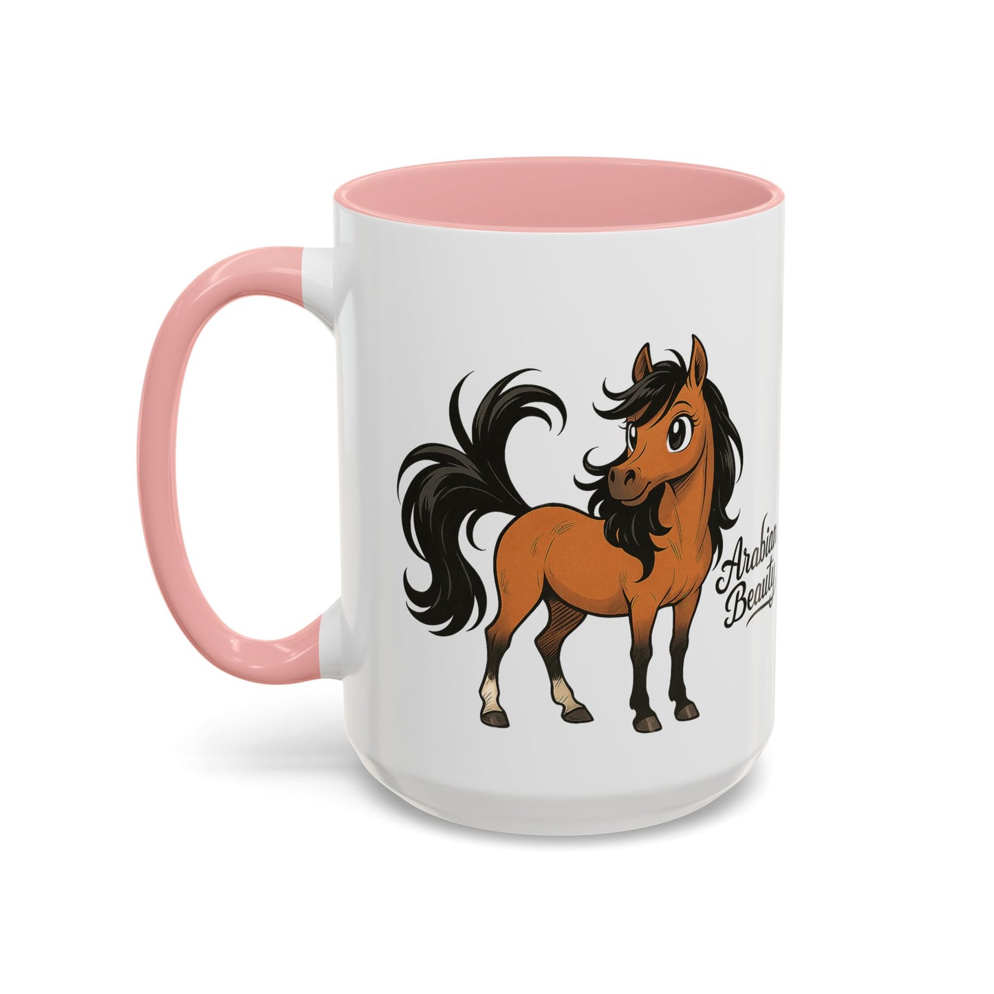 Arabian Beauty Horse Accent Coffee Mug - Perfect Gift for Horse Lovers, Equestrian Decor, Unique Animal Lover Mug, Tea Cups