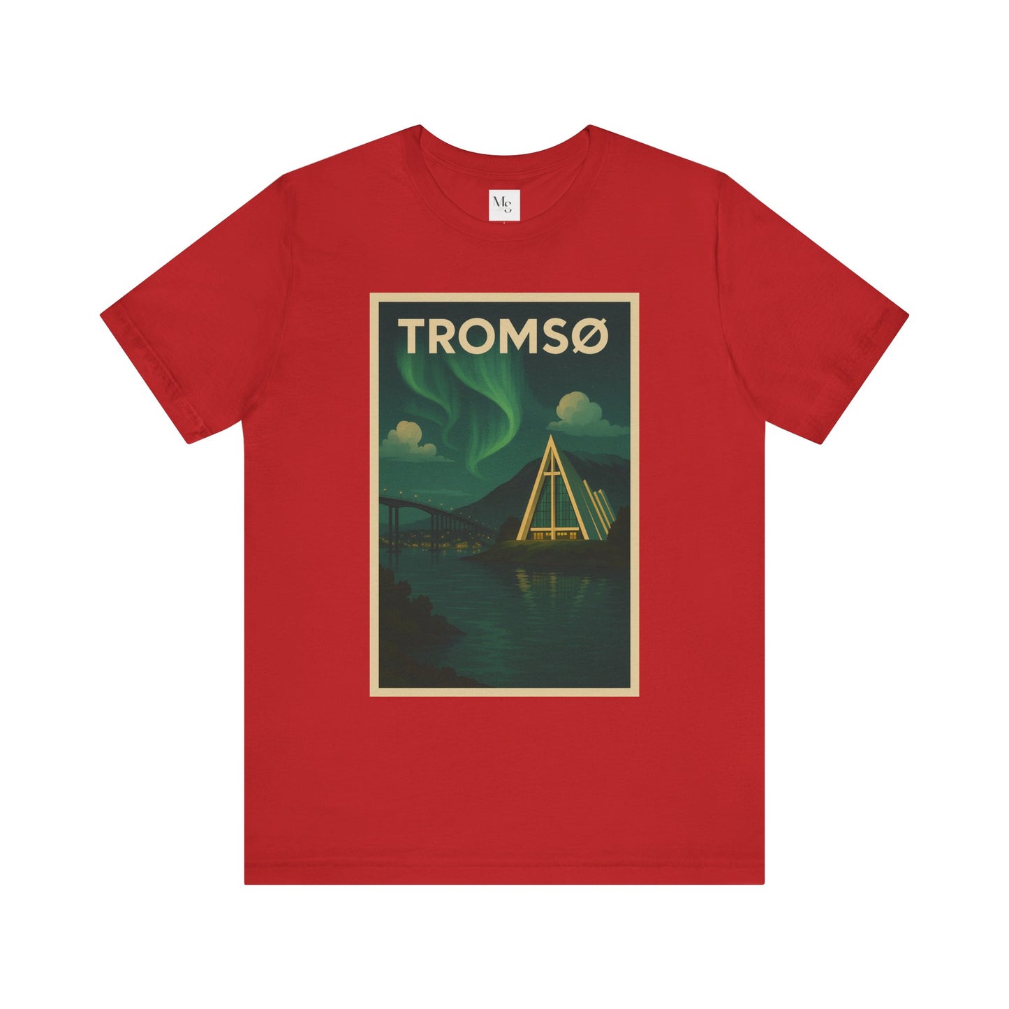 Tromsø Aurora Night Tee – Unisex Northern Lights Graphic Shirt