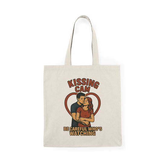 Be Careful Who’s Watching Tote – Romantic Couples Canvas Gift Bag