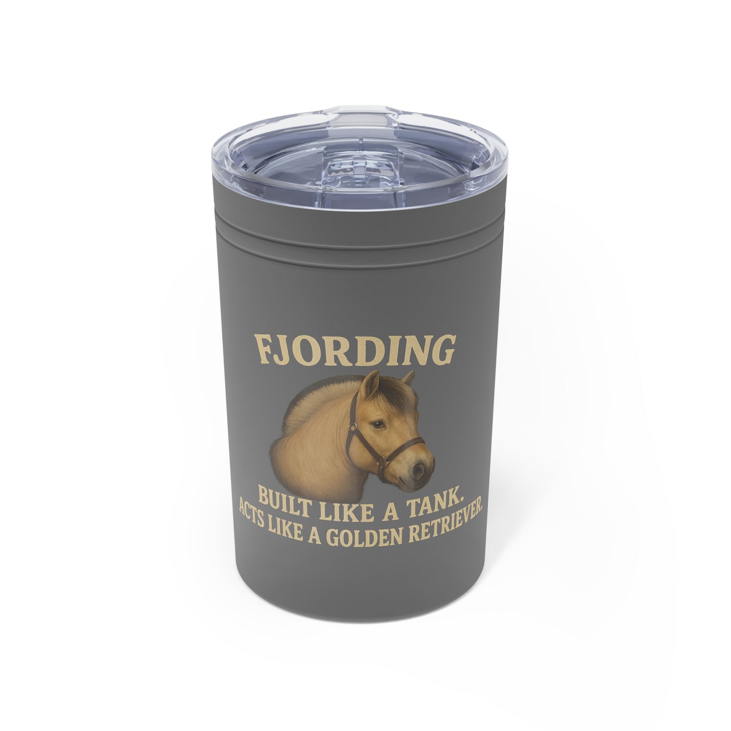 Fjord Horse Insulated Tumbler, 11oz - Travel Mug, Coffee Cup, Horse Lover Gift, Stainless Steel Tumbler
