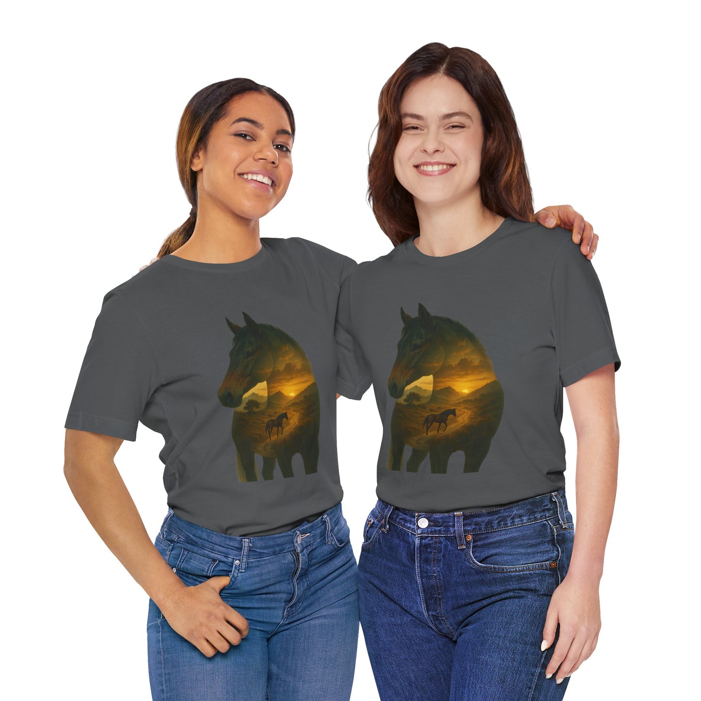 Warmblood horse- shilouette tee
