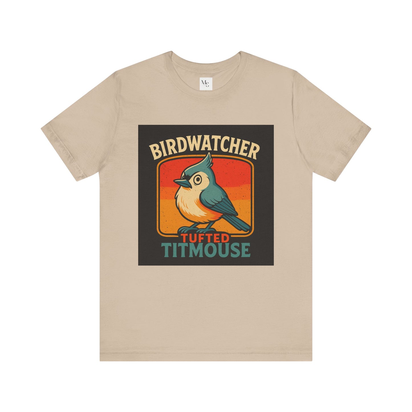 Tufted Titmouse Birdwatching T-Shirt – Cute Bird Lover Tee | Nature-Inspired Gift for Birders | Unisex Birding Shirt