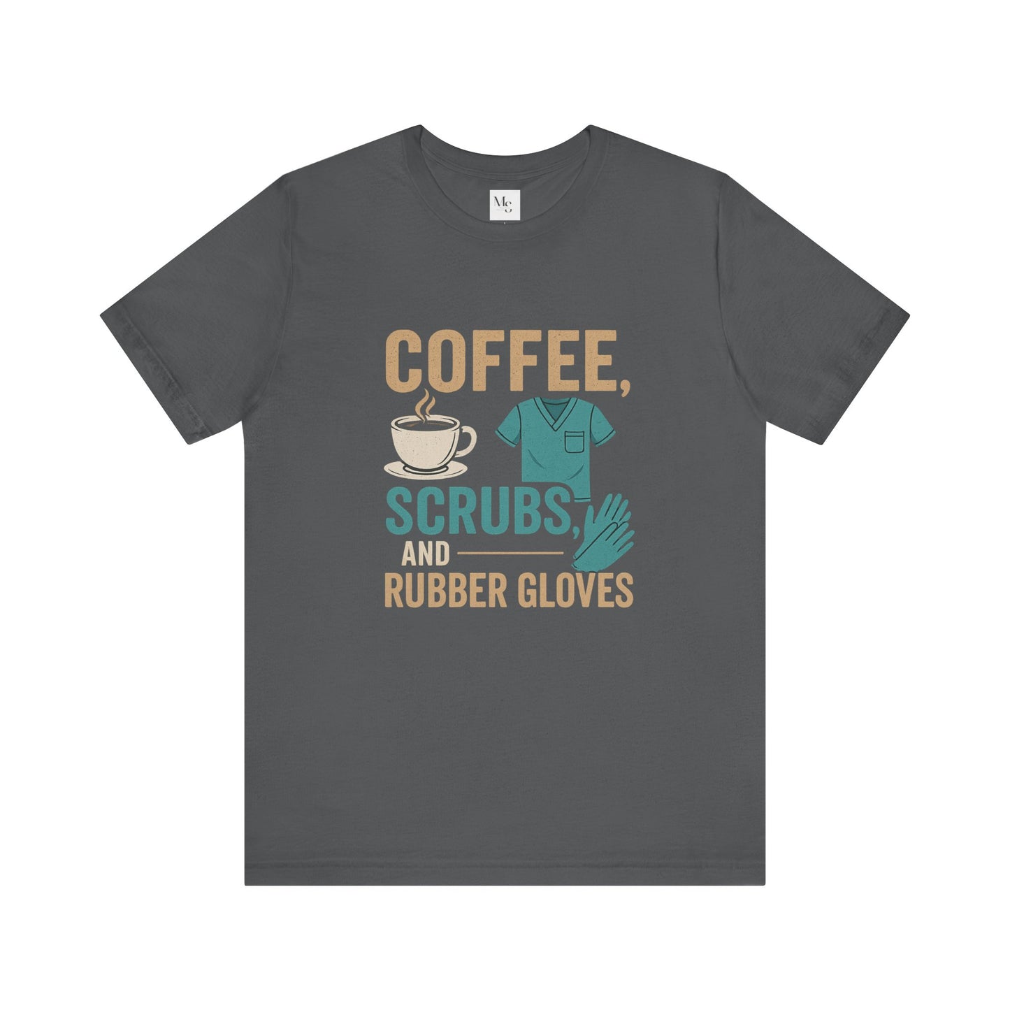 Coffee, scrubs and rubber gloves