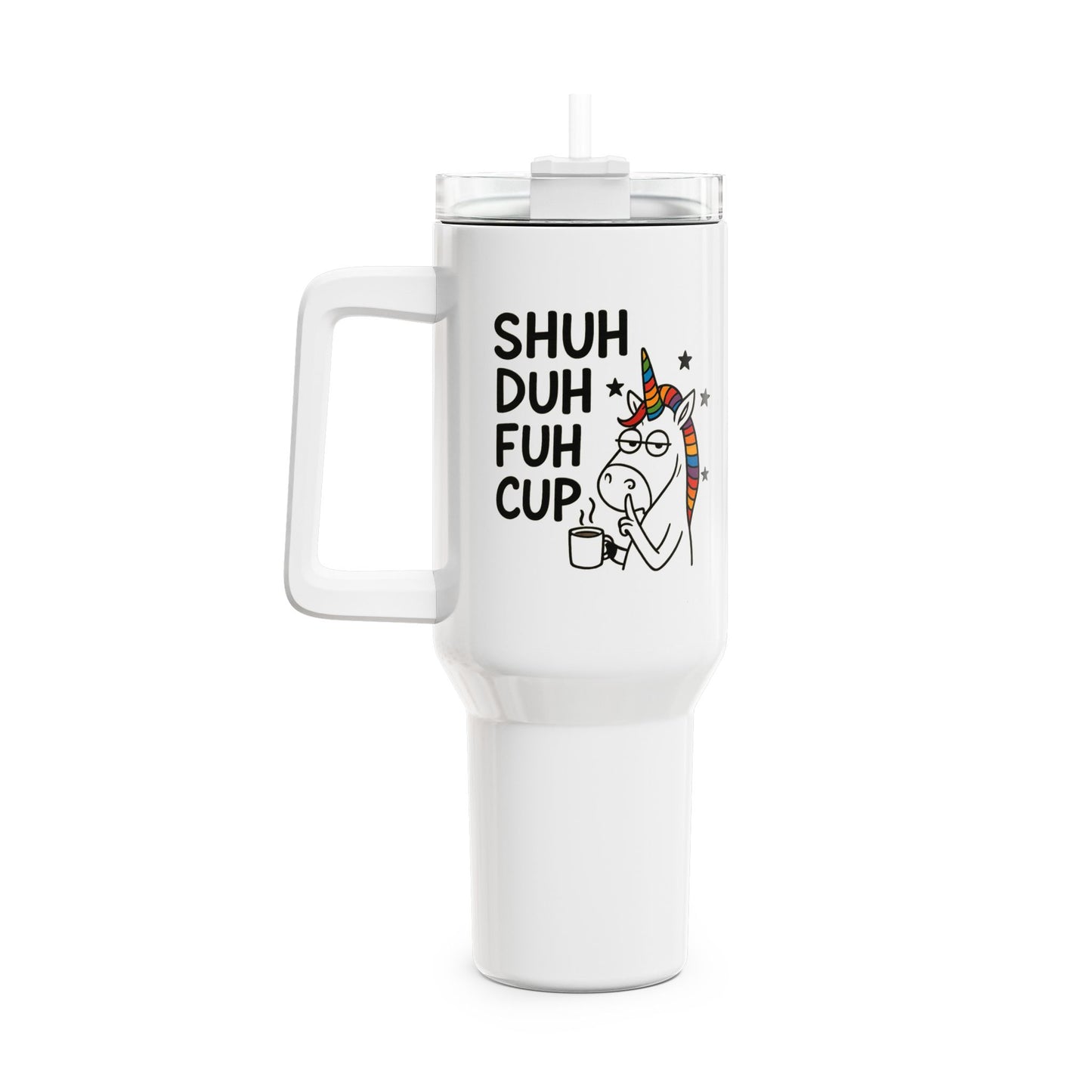 Unicorn Tumbler – Double-Wall Insulated Cup With Handle & Lid Thermos