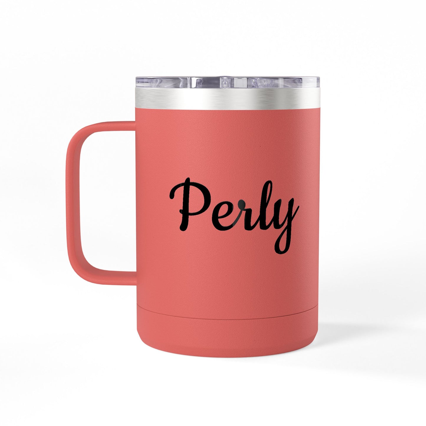 Personalized Insulated Coffee Tumbler – Custom Name 15oz Travel Mug