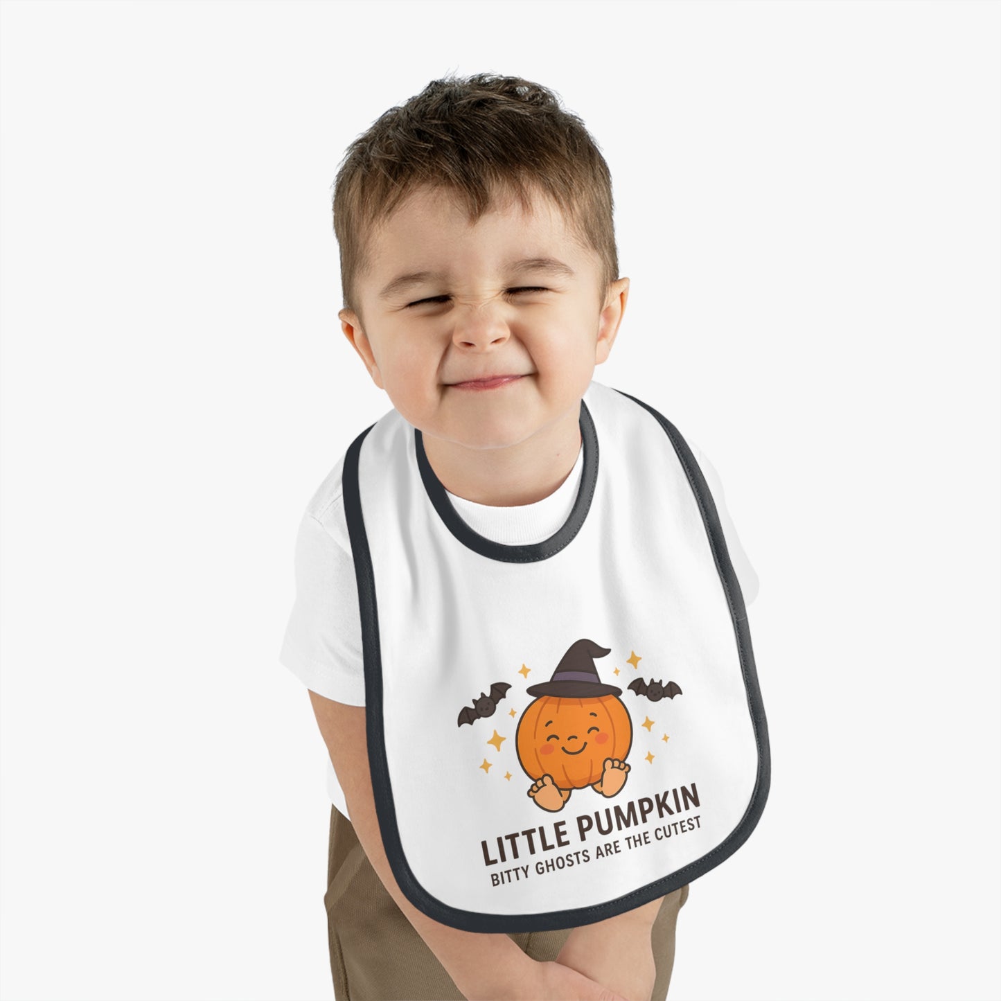 Cute Halloween Baby Bib, Adorable Pumpkin Design for Infants, Perfect for Fall Celebrations, Baby Shower Gift, Cute Kids Apparel