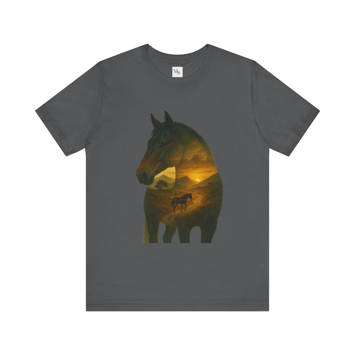 Warmblood horse- shilouette tee