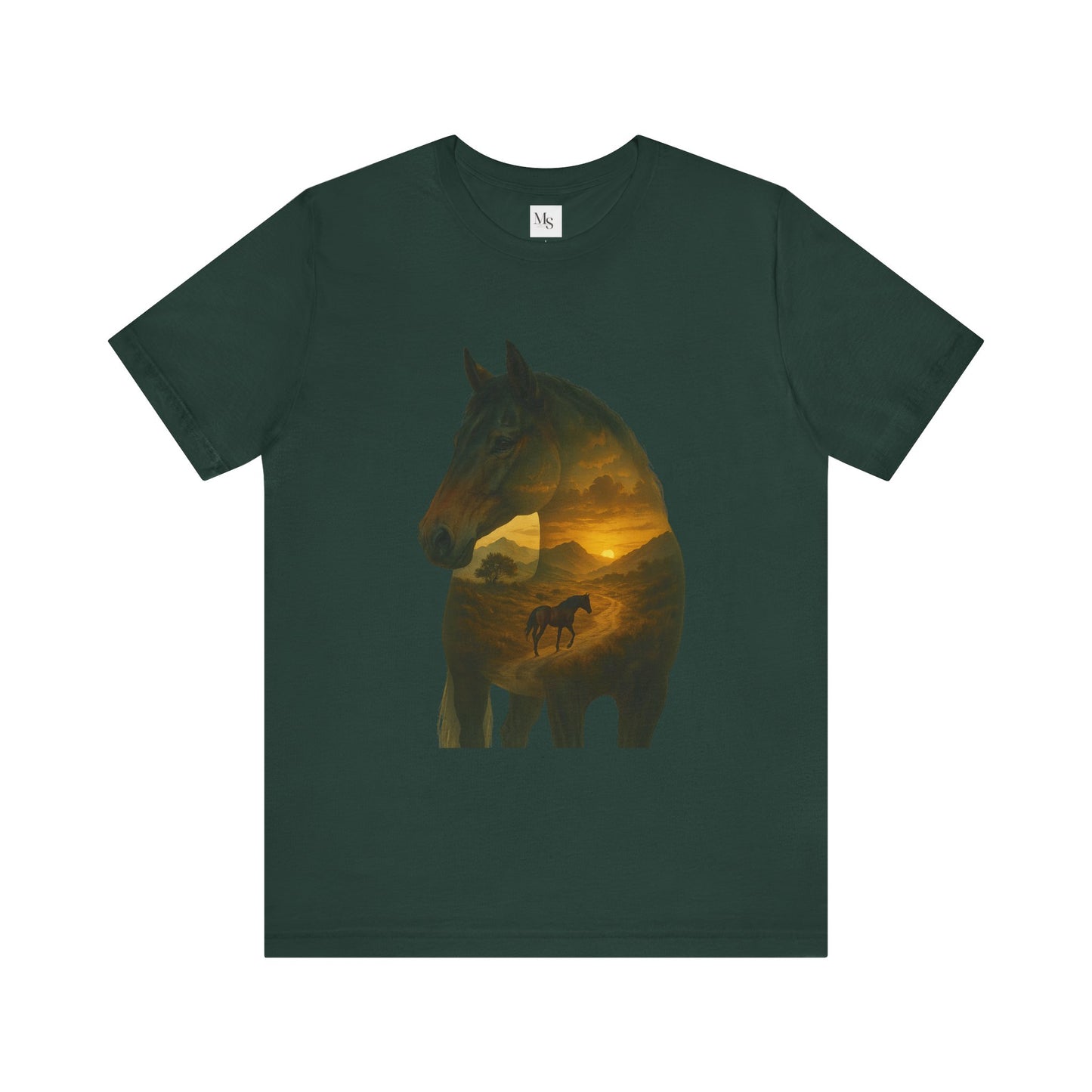 Warmblood horse- shilouette tee