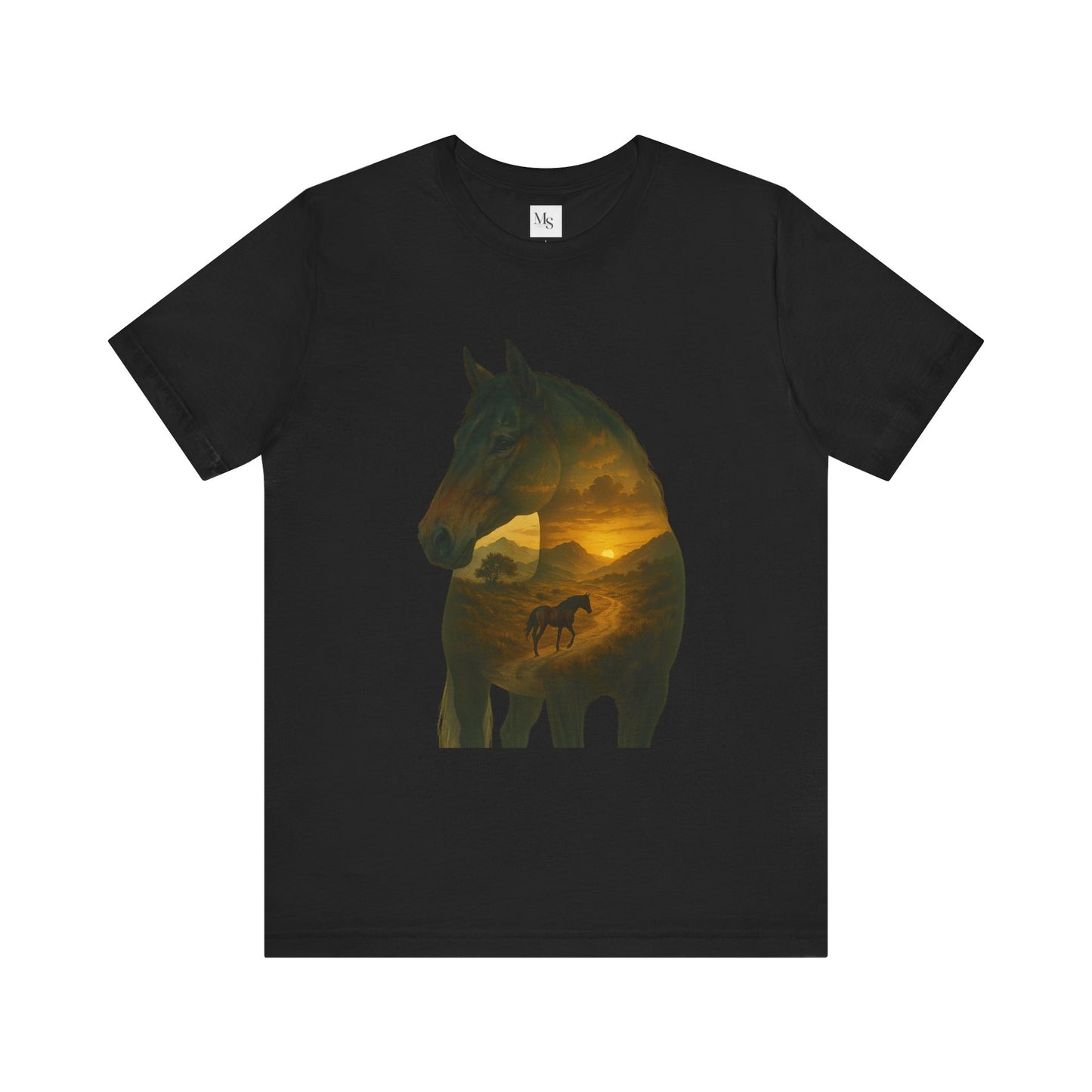Warmblood horse- shilouette tee