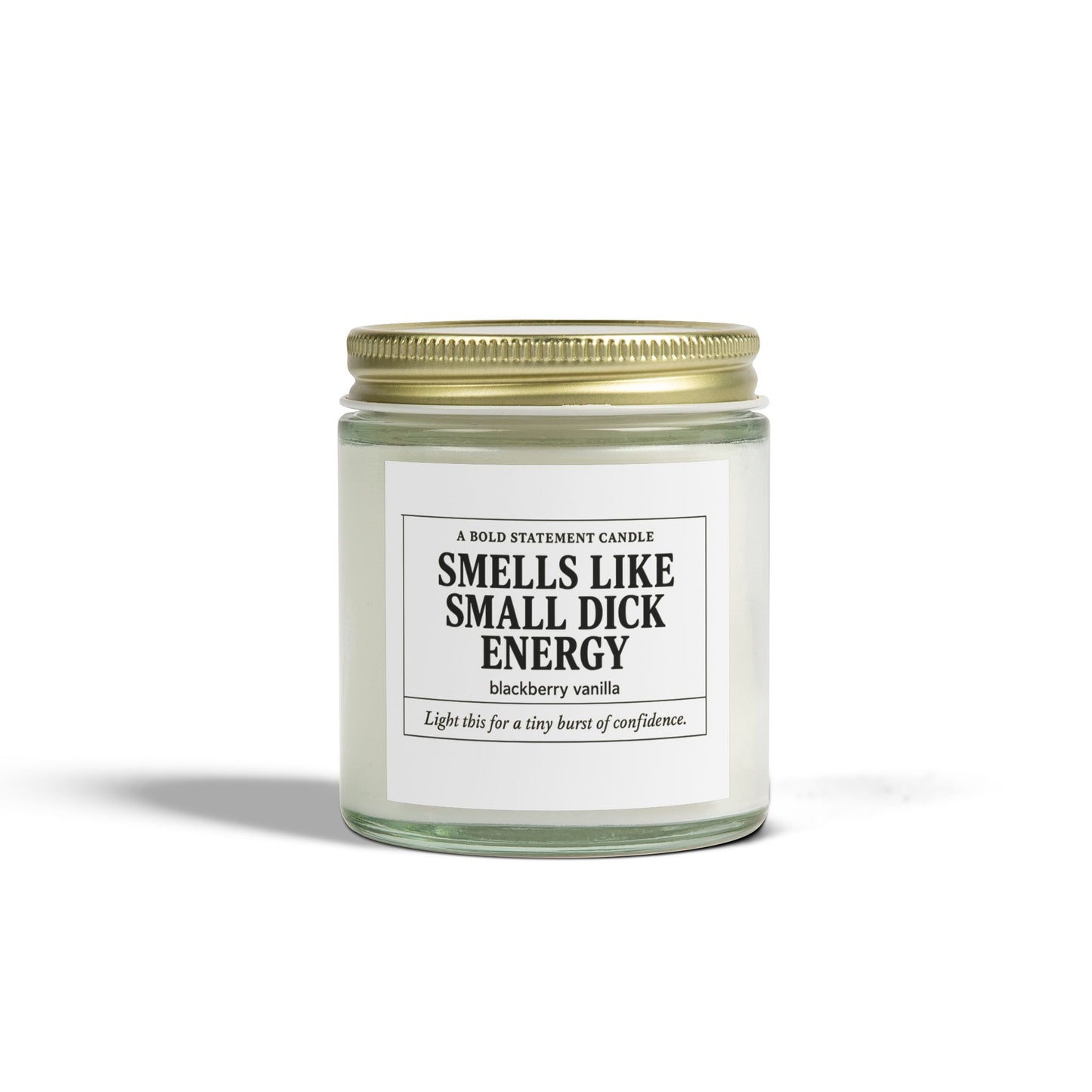 Small dick energy- scented candle, blackberry,vanilla