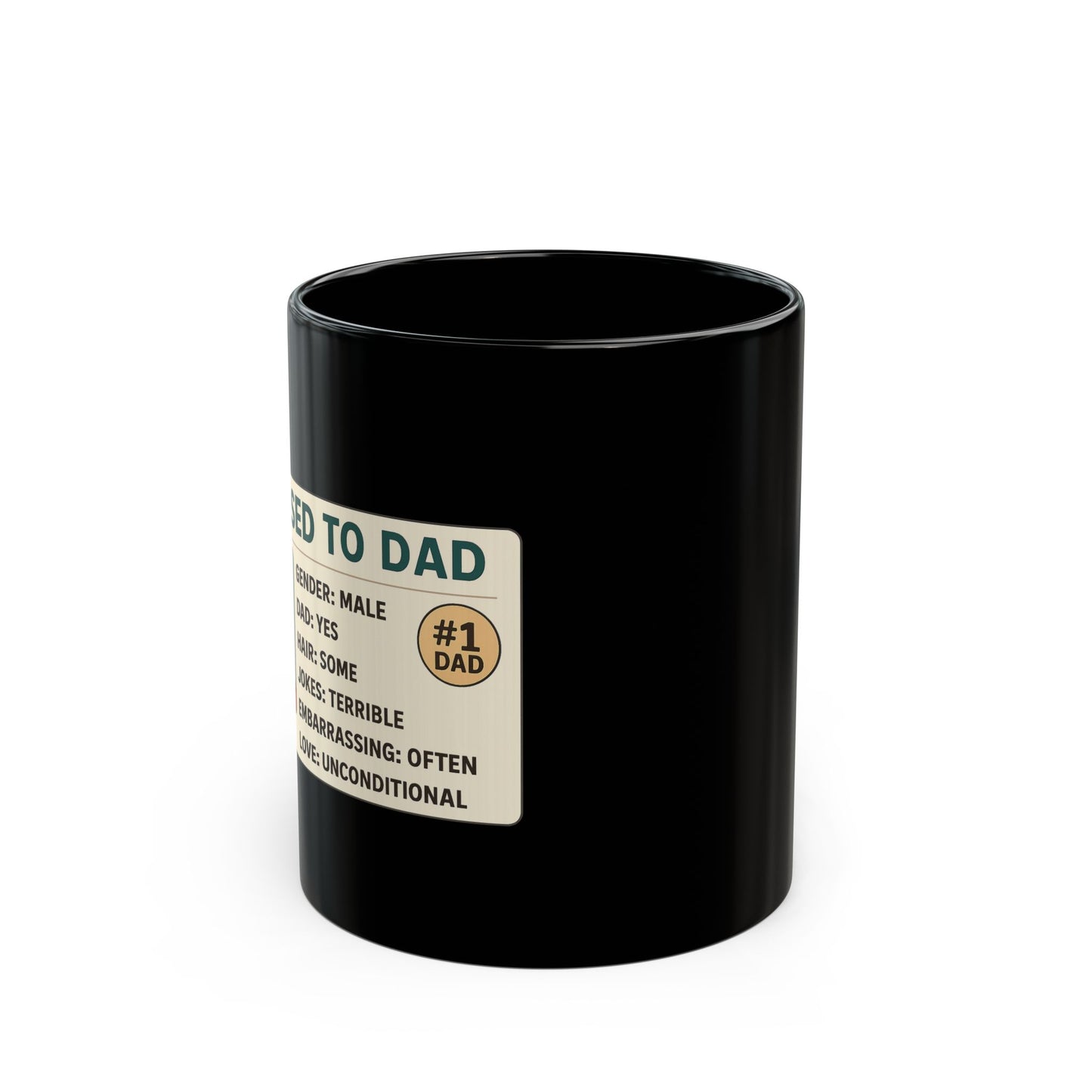 #1 Dad Mug – Licensed to Dad | Funny Father's Day Coffee Cup | Novelty Gift for Dad's Birthday