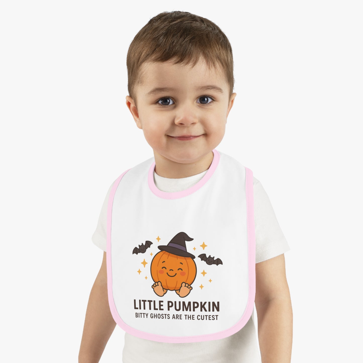 Cute Halloween Baby Bib, Adorable Pumpkin Design for Infants, Perfect for Fall Celebrations, Baby Shower Gift, Cute Kids Apparel