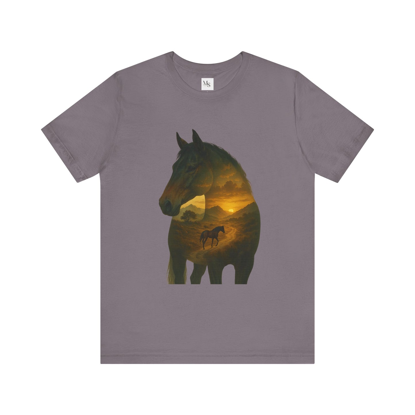Warmblood horse- shilouette tee