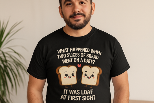 Loaf at First Sight T-Shirt – Funny Bread Pun Tee