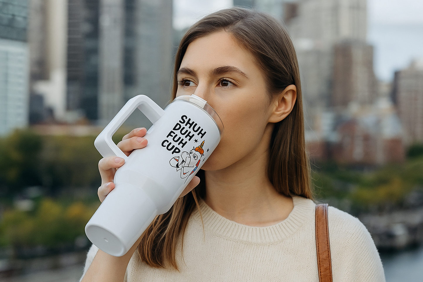 Unicorn Tumbler – Double-Wall Insulated Cup With Handle & Lid Thermos