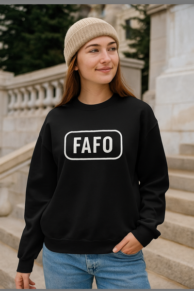 FAFO Unisex Heavy Blend™ Crewneck Sweatshirt | Cozy Casual Wear, Unique Gift, Streetwear Style, Everyday Comfort, Trendy Outfit