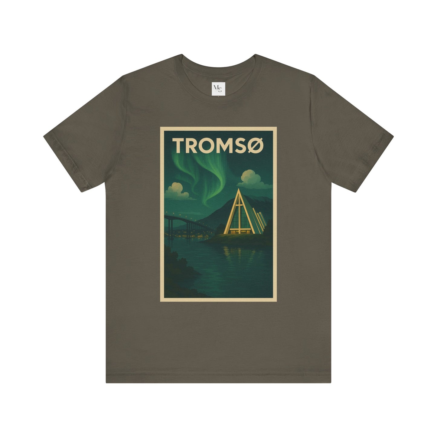 Tromsø Aurora Night Tee – Unisex Northern Lights Graphic Shirt