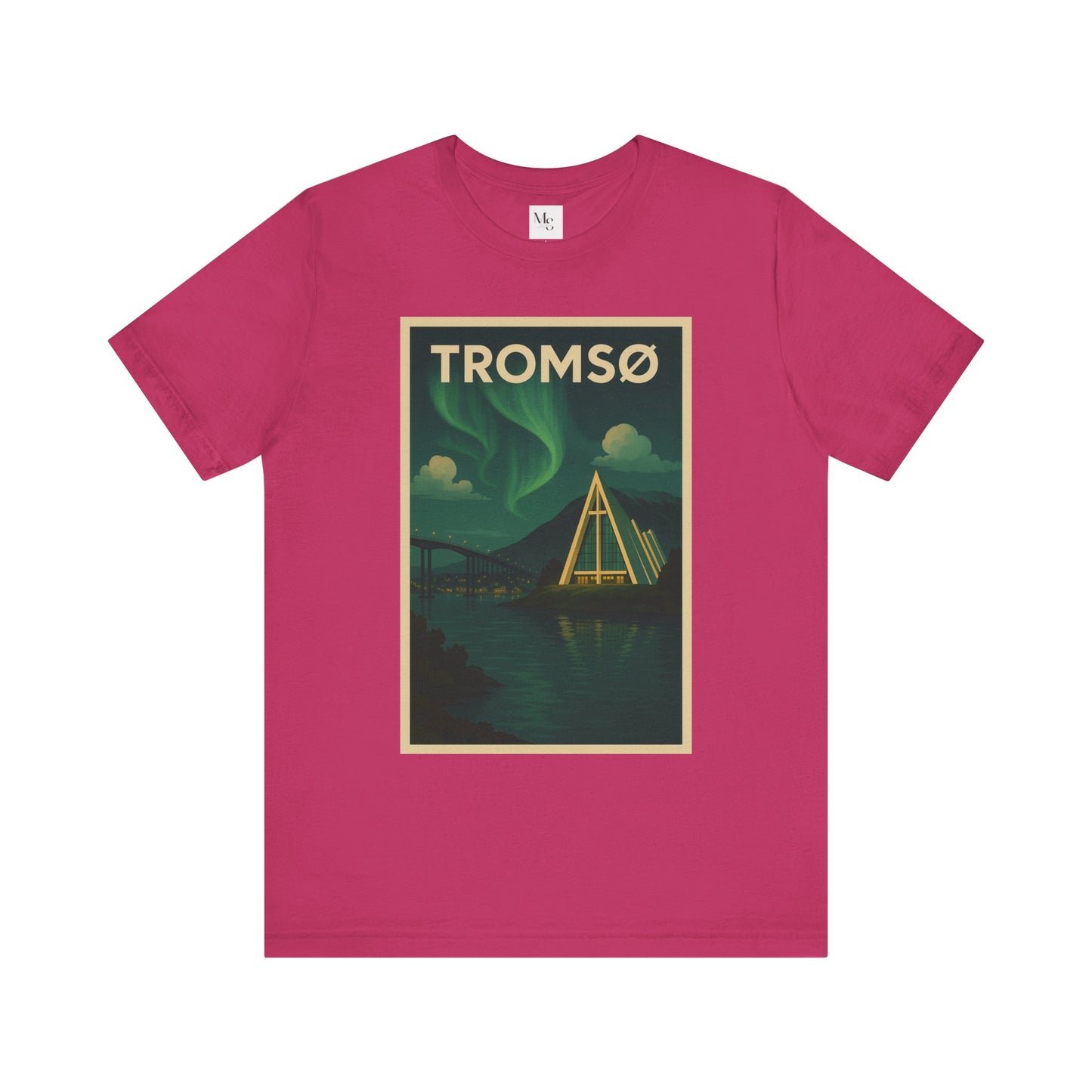 Tromsø Aurora Night Tee – Unisex Northern Lights Graphic Shirt