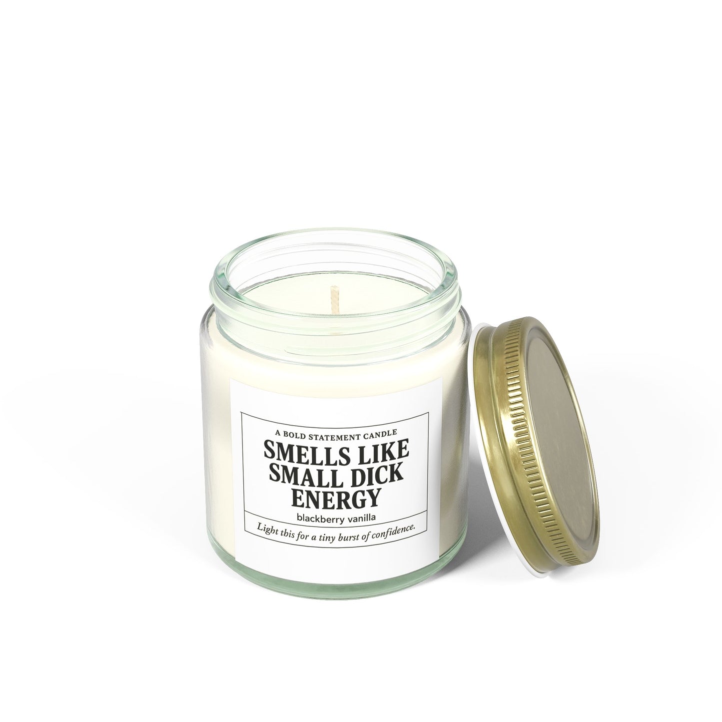 Small dick energy- scented candle, blackberry,vanilla