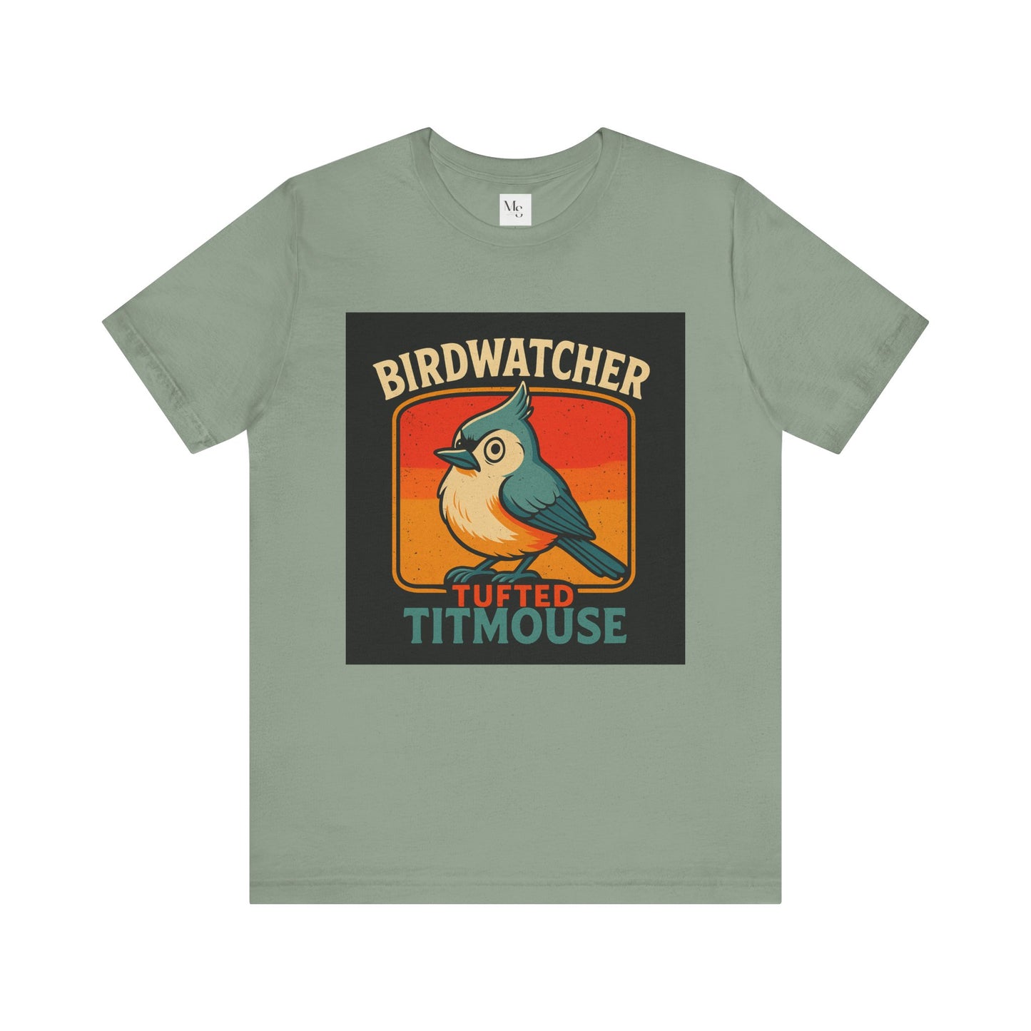 Tufted Titmouse Birdwatching T-Shirt – Cute Bird Lover Tee | Nature-Inspired Gift for Birders | Unisex Birding Shirt