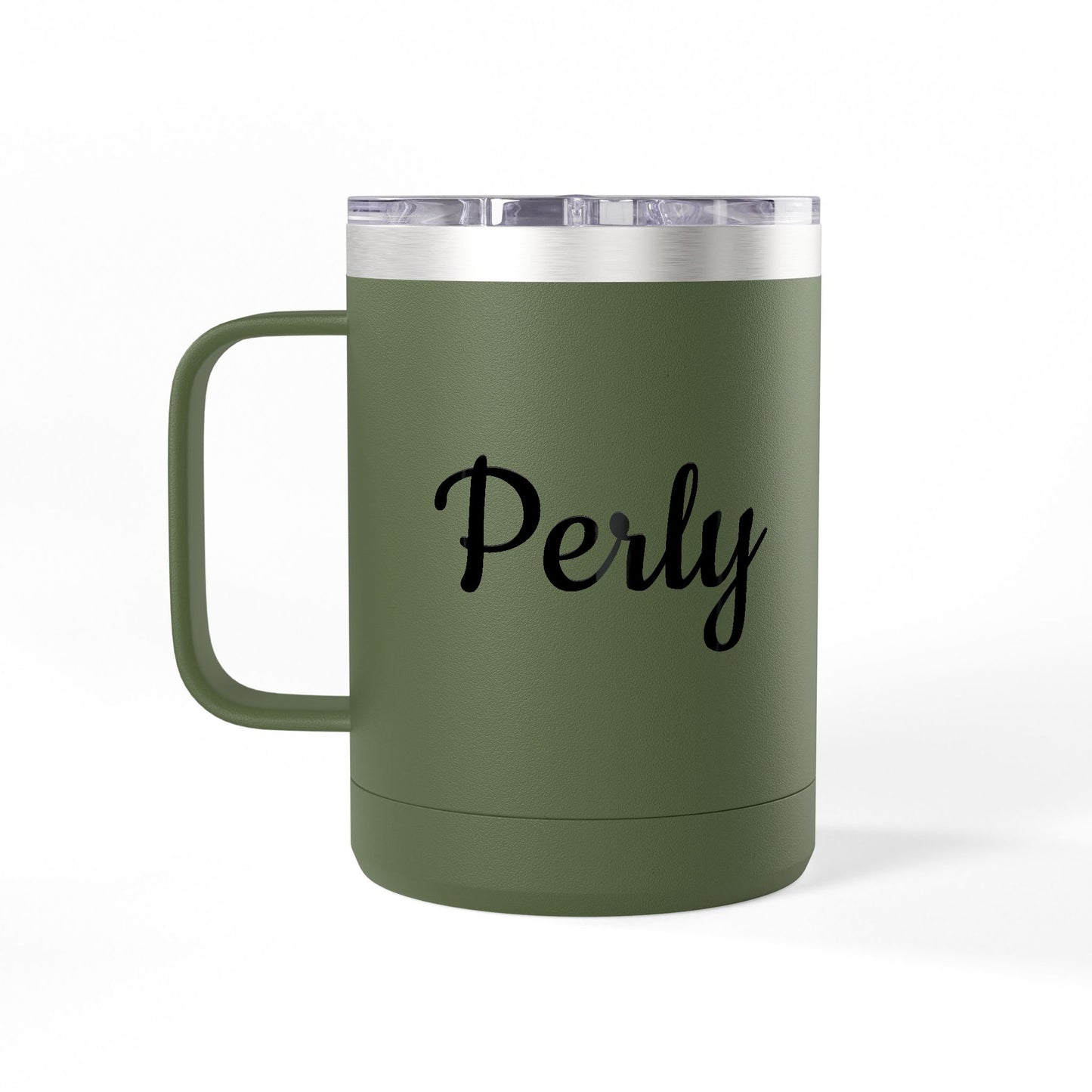 Personalized Insulated Coffee Tumbler – Custom Name 15oz Travel Mug