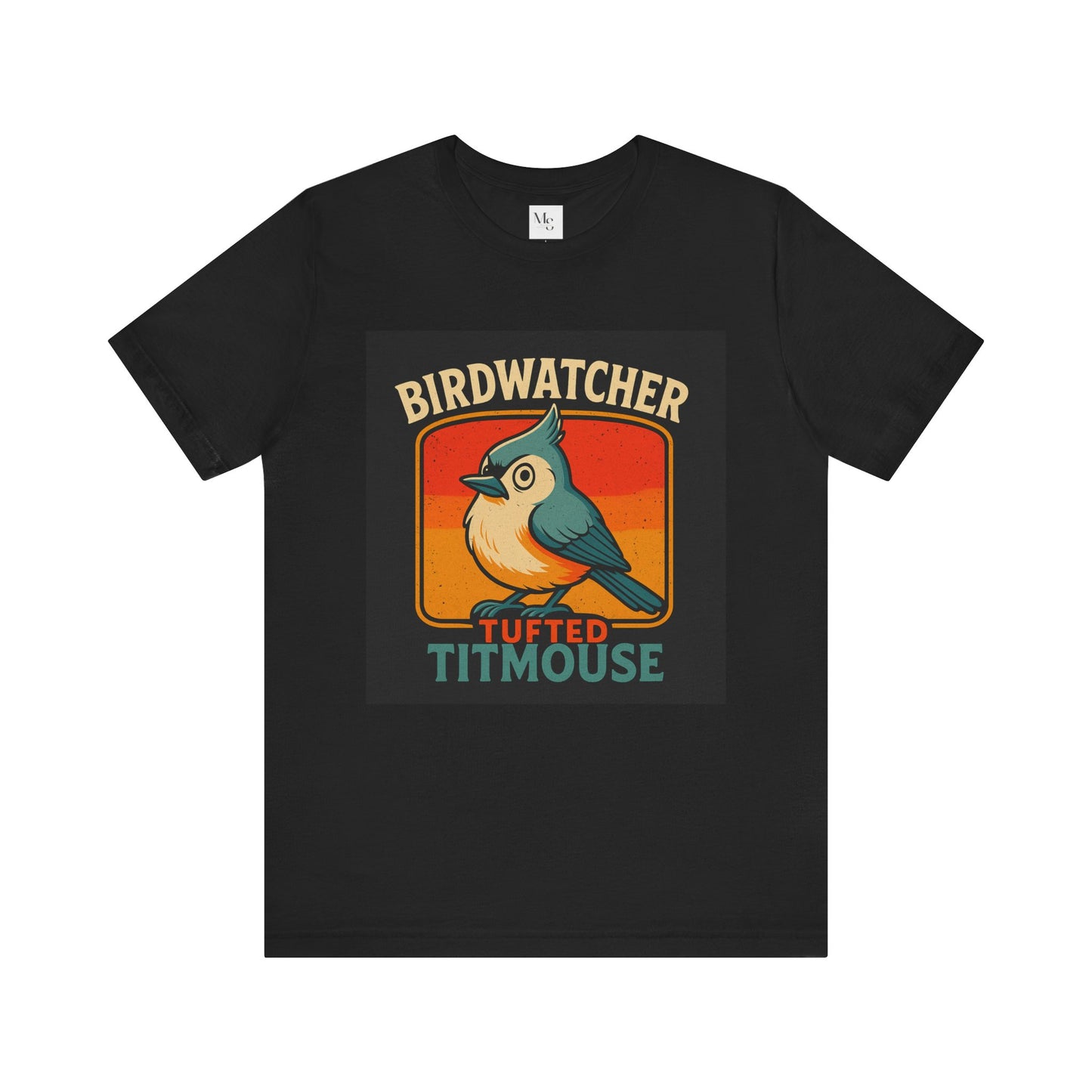 Tufted Titmouse Birdwatching T-Shirt – Cute Bird Lover Tee | Nature-Inspired Gift for Birders | Unisex Birding Shirt