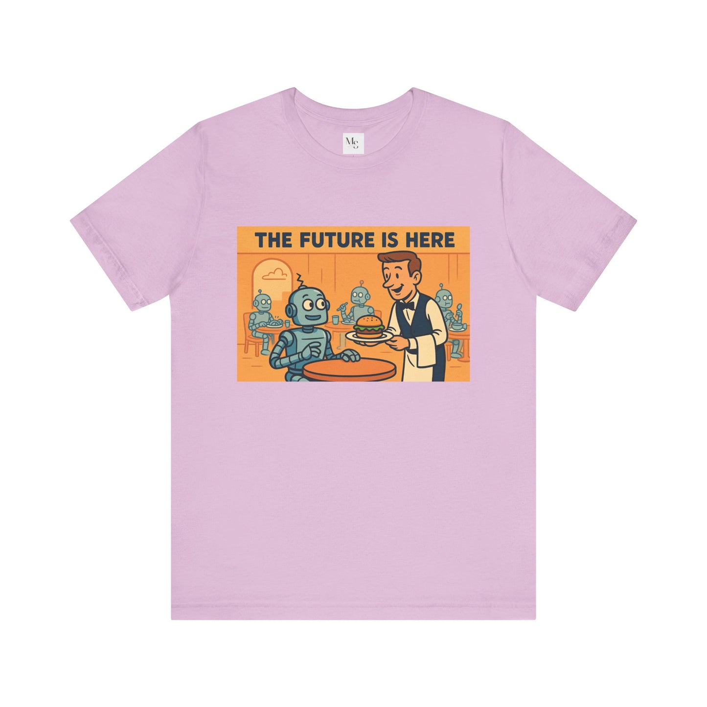 Retro Robot Graphic Tee - 'The Future is Here'