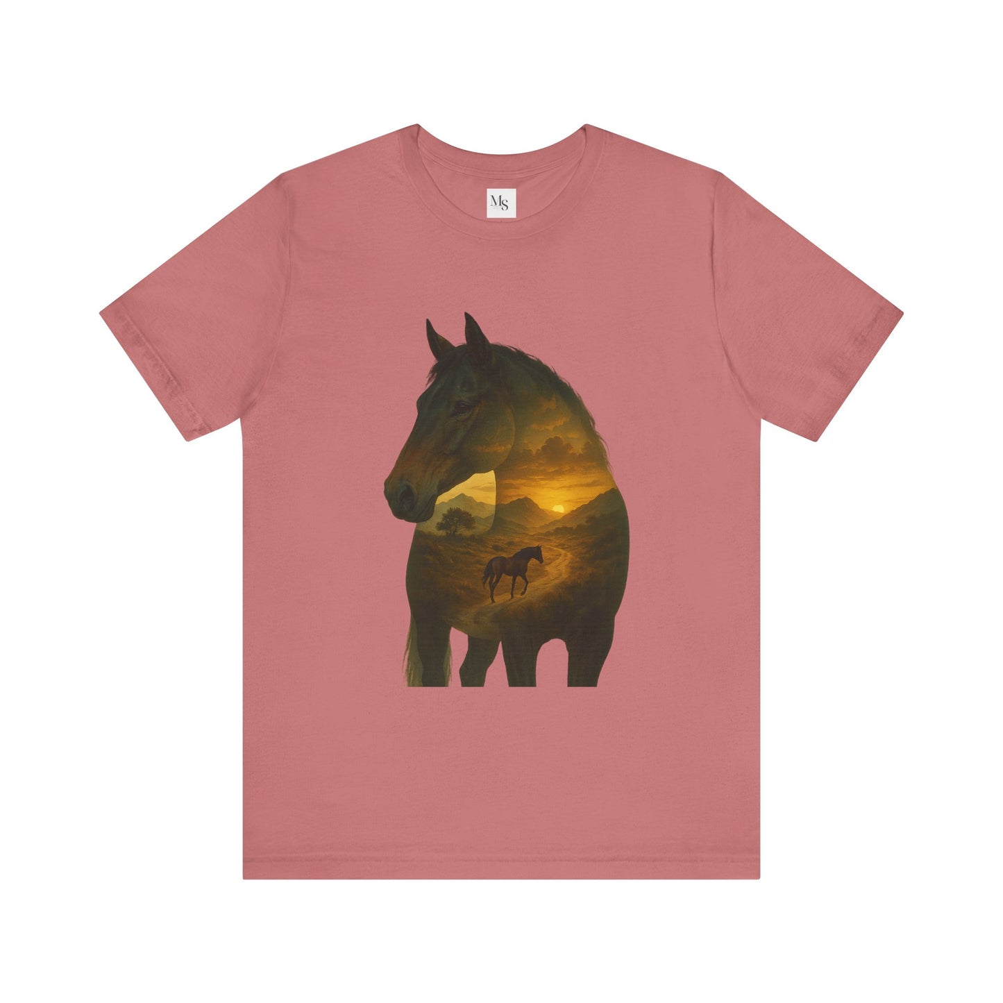 Warmblood horse- shilouette tee