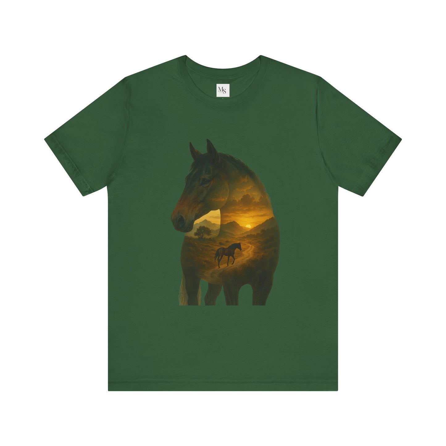 Warmblood horse- shilouette tee