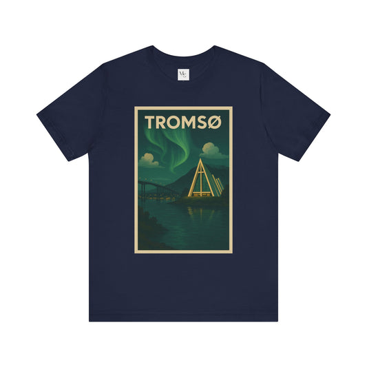 Tromsø Aurora Night Tee – Unisex Northern Lights Graphic Shirt