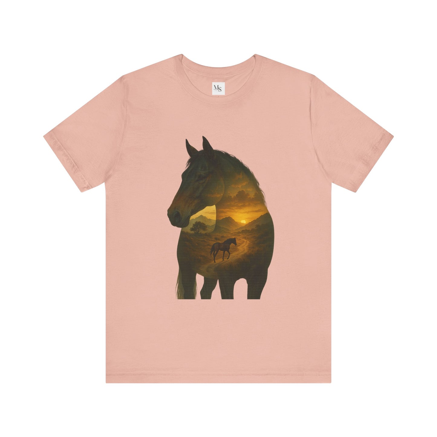 Warmblood horse- shilouette tee