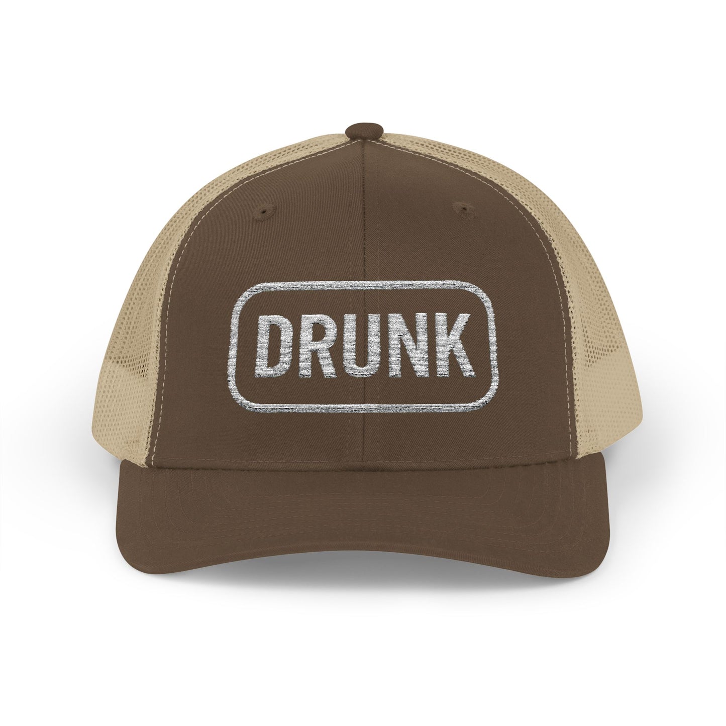 Drunk Embroidered Trucker Hat – Funny Party Cap | Adjustable Mesh Back | Novelty Gift for Adults