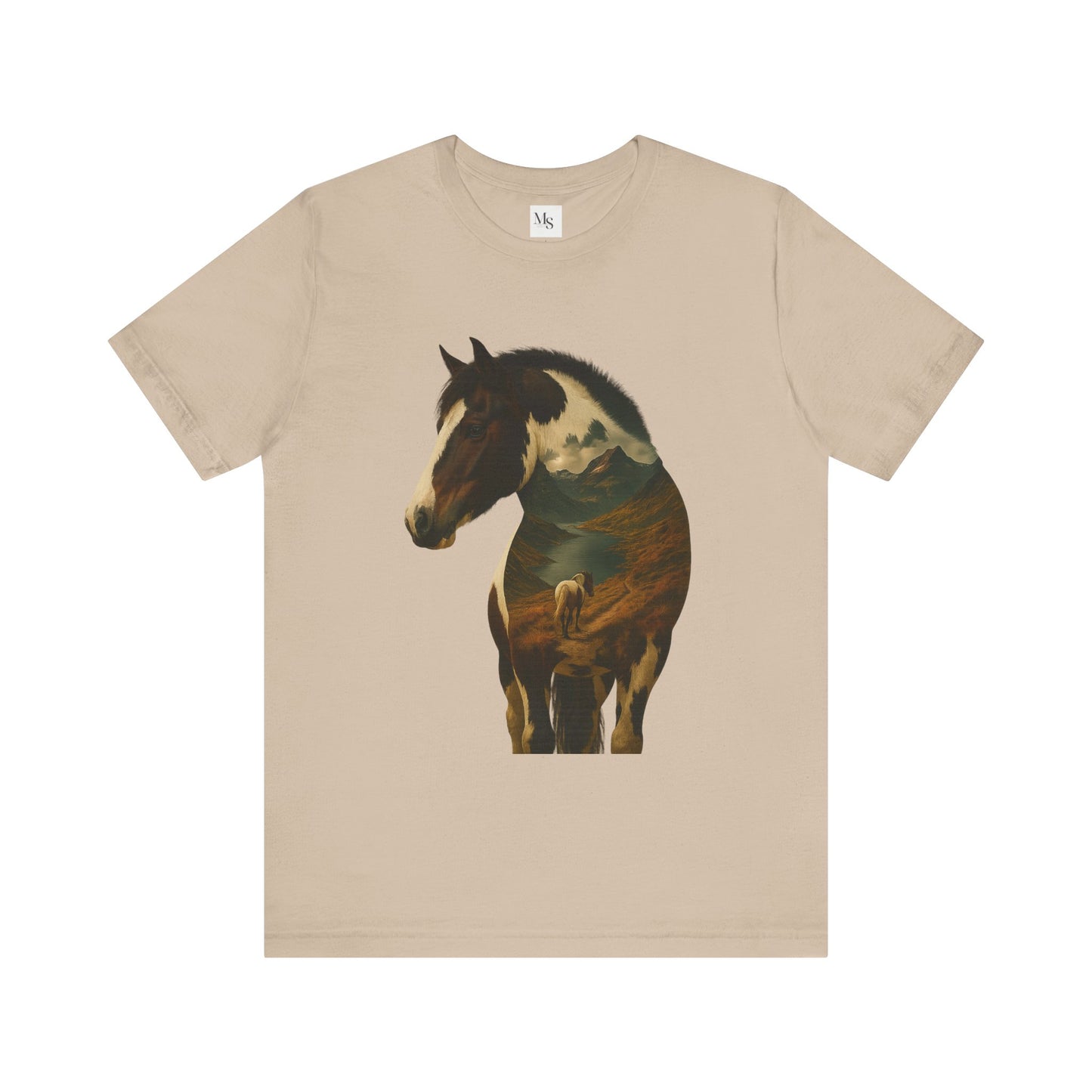 Pinto Horse Silhouette T-Shirt – Western Horse Lover Tee | Equestrian Gift for Riders & Ranch Fans | Unisex Country Style Shirt