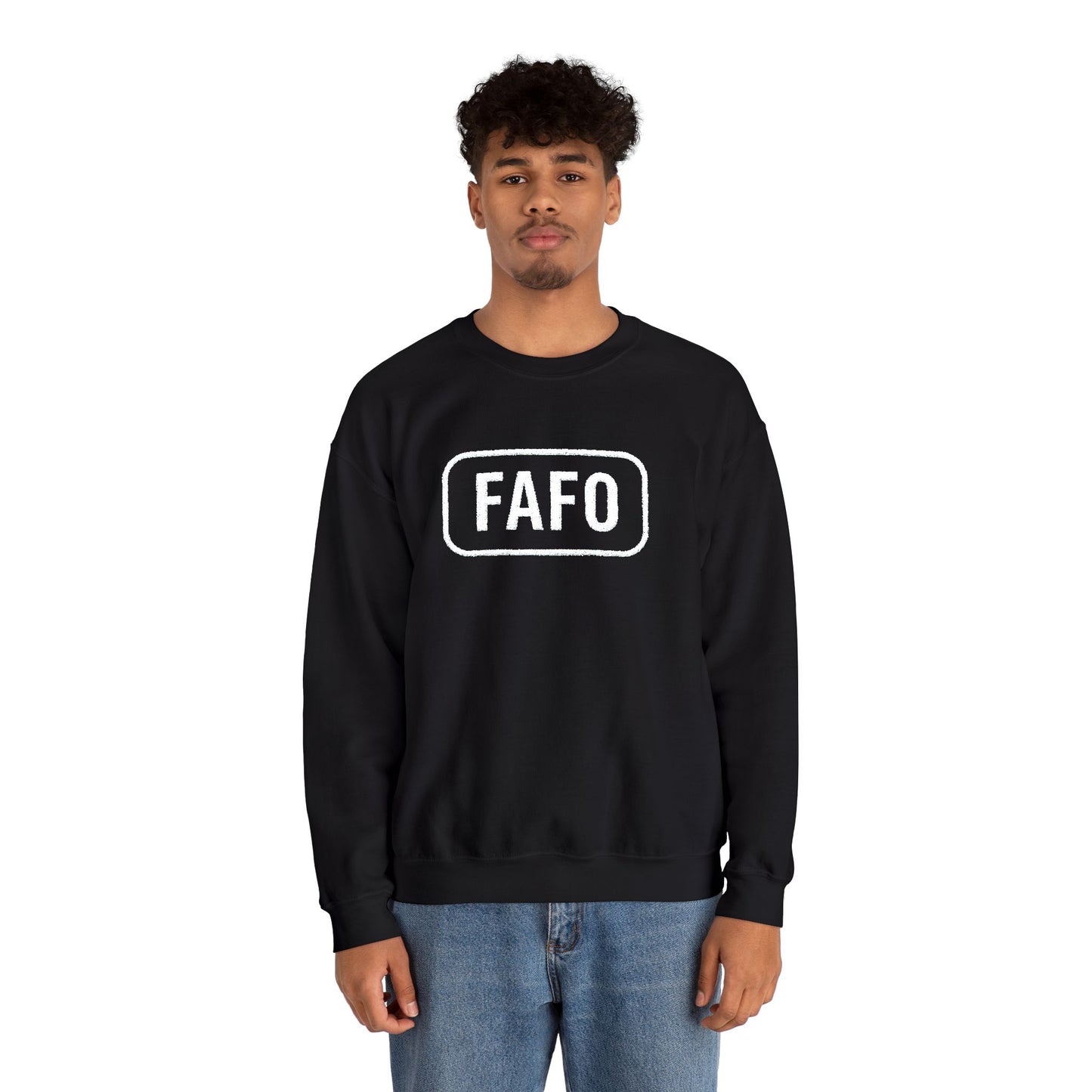 FAFO Unisex Heavy Blend™ Crewneck Sweatshirt | Cozy Casual Wear, Unique Gift, Streetwear Style, Everyday Comfort, Trendy Outfit