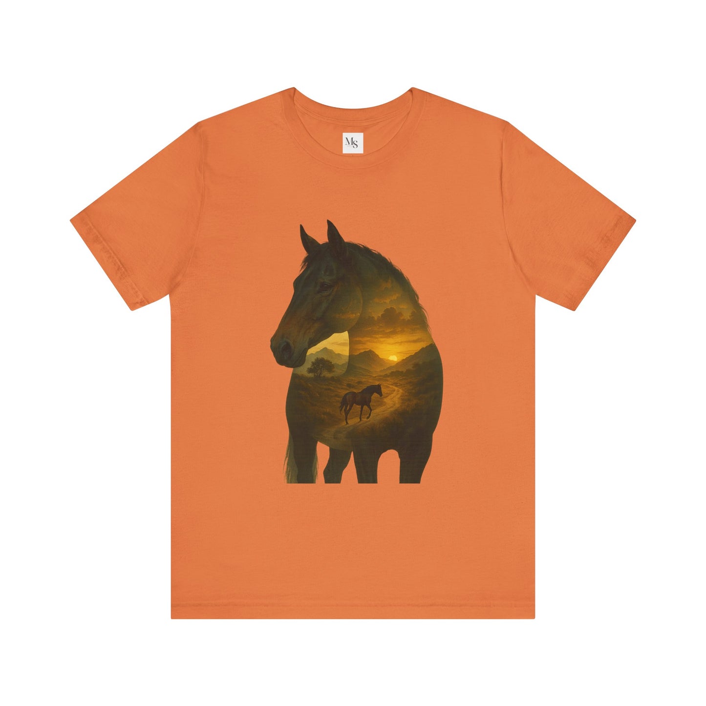 Warmblood horse- shilouette tee