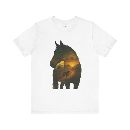 Warmblood horse- shilouette tee