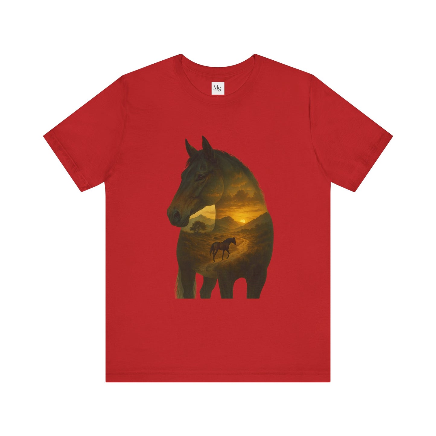 Warmblood horse- shilouette tee
