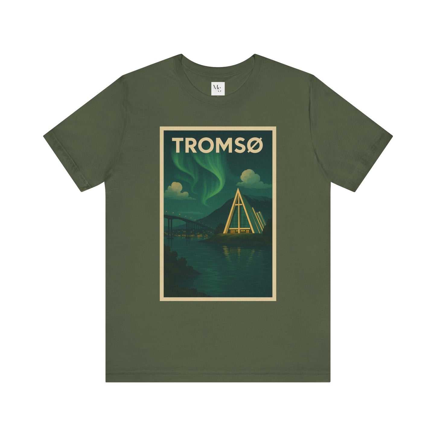 Tromsø Aurora Night Tee – Unisex Northern Lights Graphic Shirt