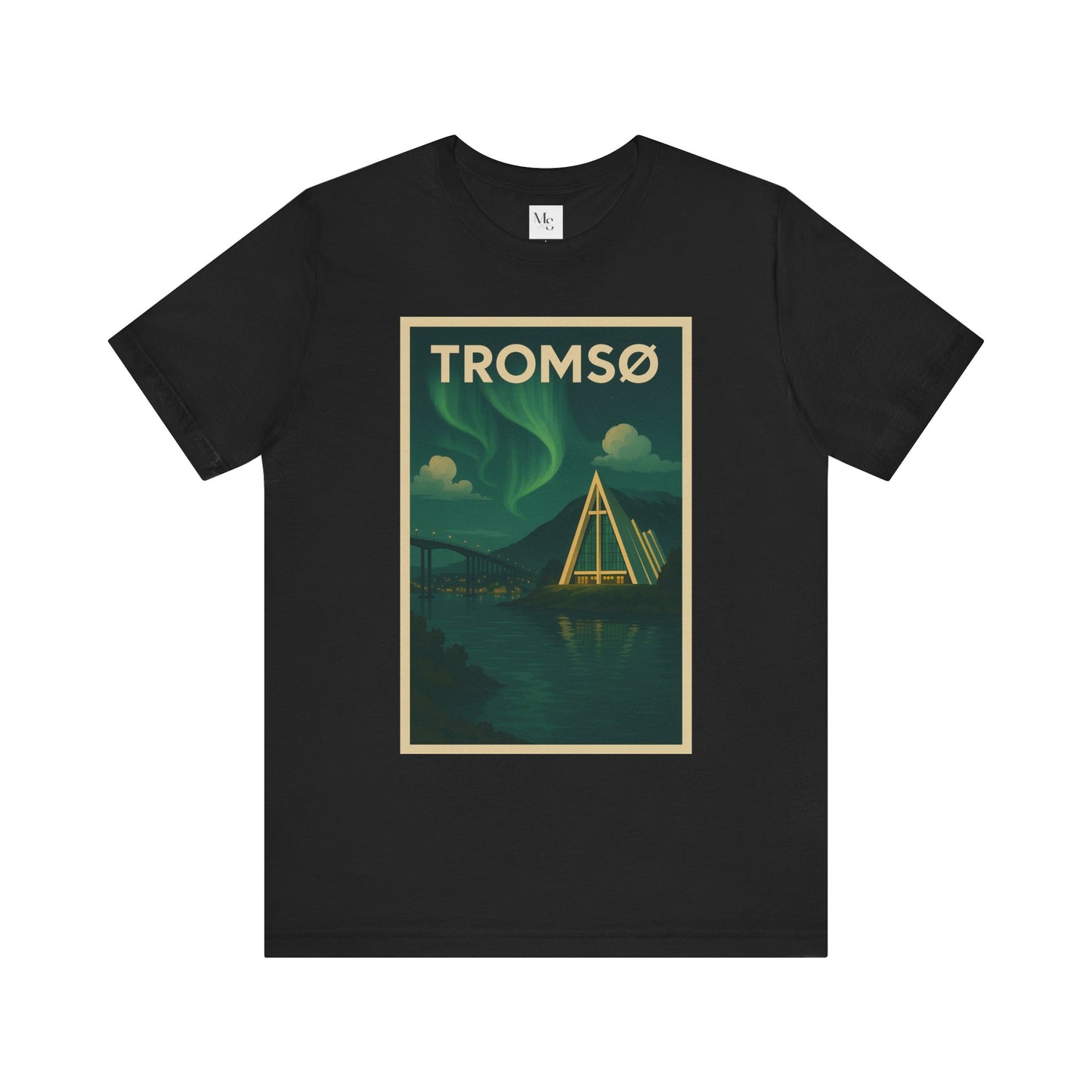 Tromsø Aurora Night Tee – Unisex Northern Lights Graphic Shirt
