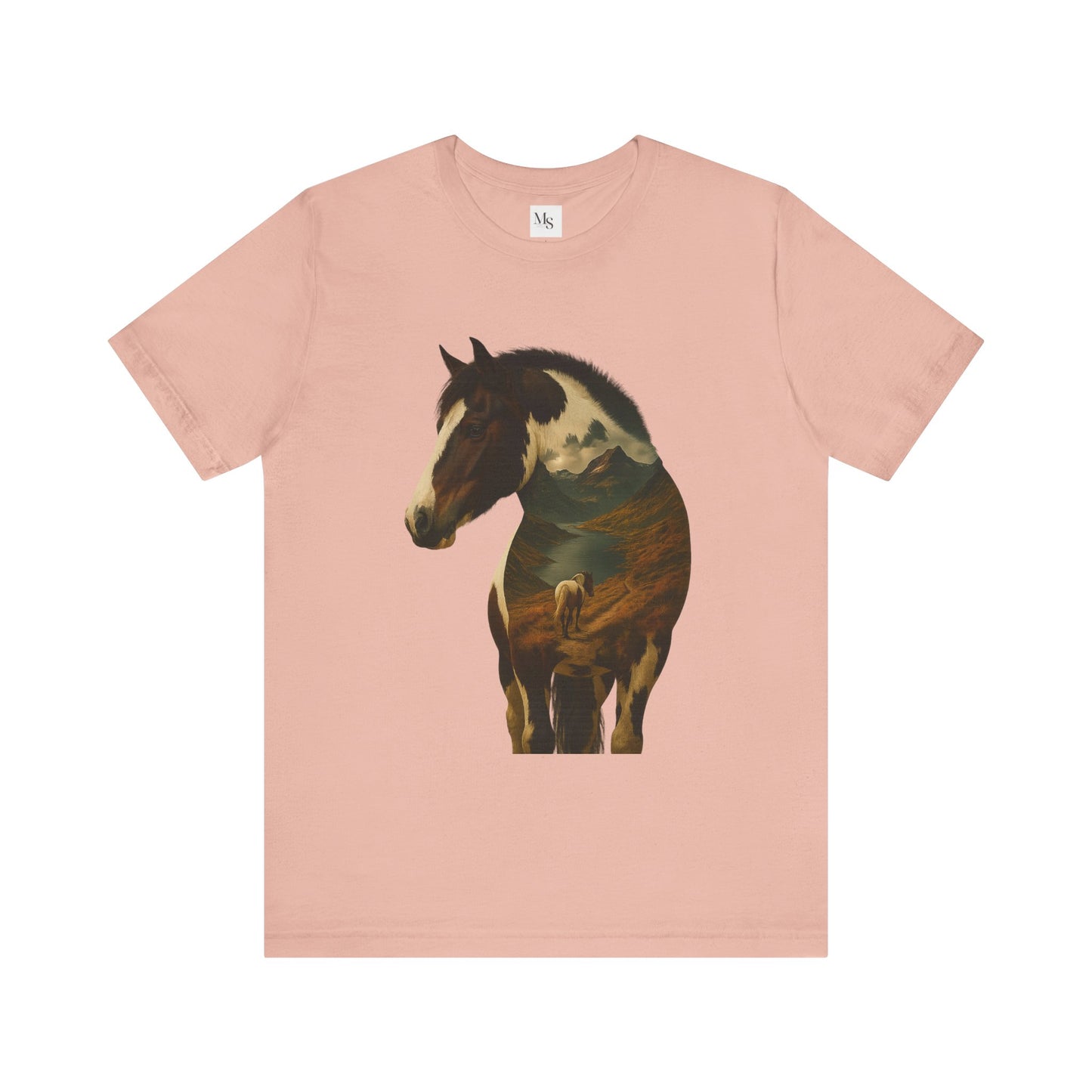 Pinto Horse Silhouette T-Shirt – Western Horse Lover Tee | Equestrian Gift for Riders & Ranch Fans | Unisex Country Style Shirt